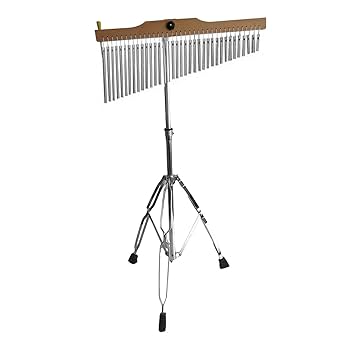 未使用品　LP バーチャイム／ウインドチャイム 木製フレーム LPウィンドチャイム（バーチャイム）25音＆YAMAHAスタンド 計2点